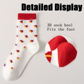 Womens Crew Socks Casual Knit Comfy Seamless Breathable Cool Dress Socks For Outdoor Sports Running Fitness Cycling