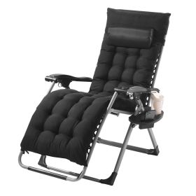 VEVOR Zero Gravity Chair 26" Zero Gravity Recliner Lounge Chair Indoor & Outdoor (Color: Black, Width: 26")